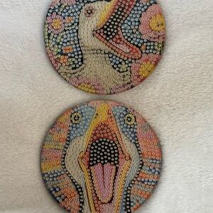25-6. Colorful Duck Pattern Diamond Art Coasters Kit